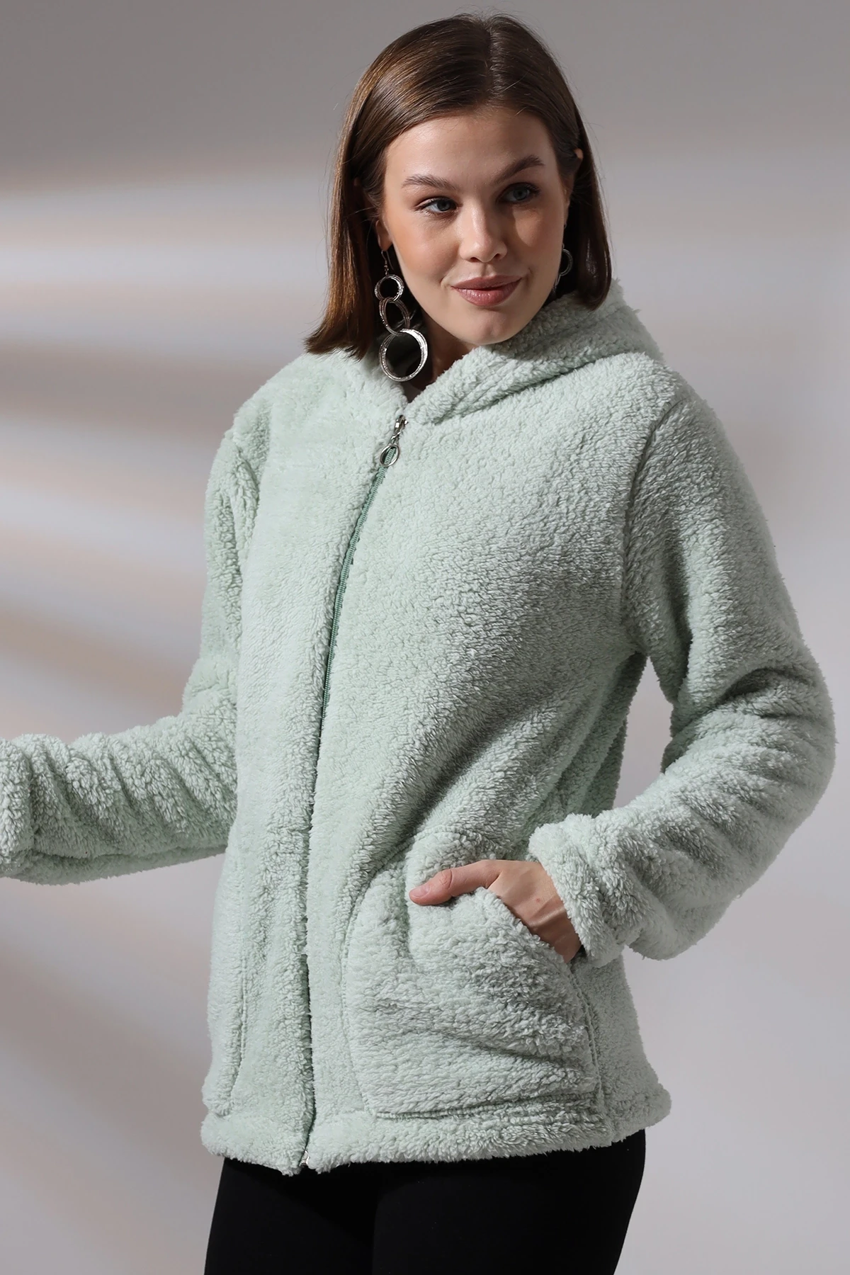 Fermuarlı Polar Sweat