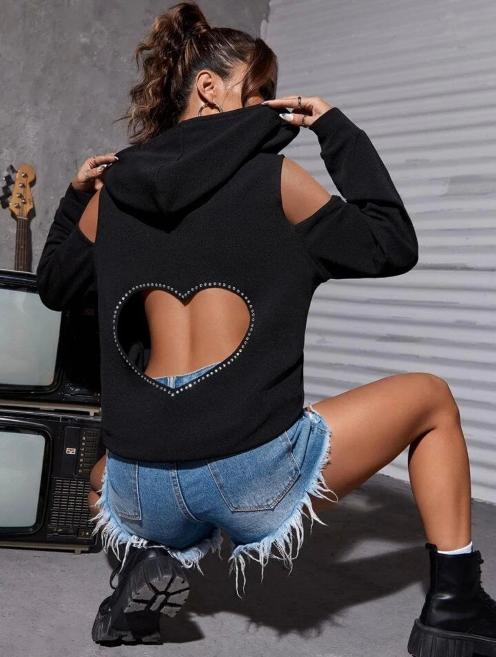 Sırt Detay Sweatshirt