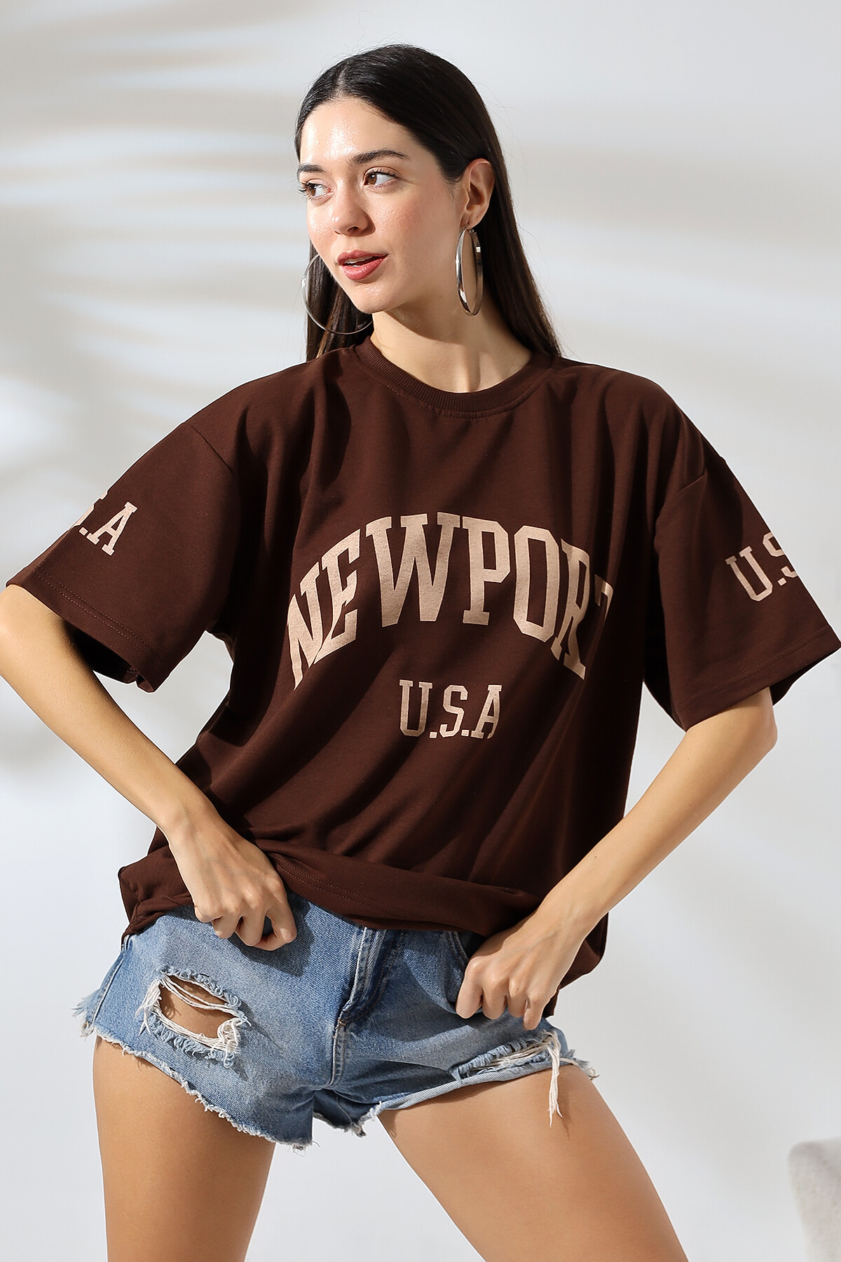 Baskılı Oversize T-shirt