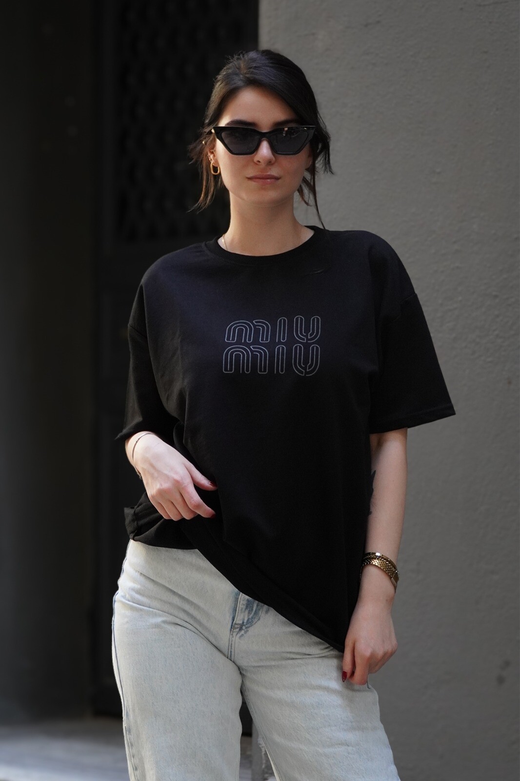 Baskılı Oversize T-Shirt