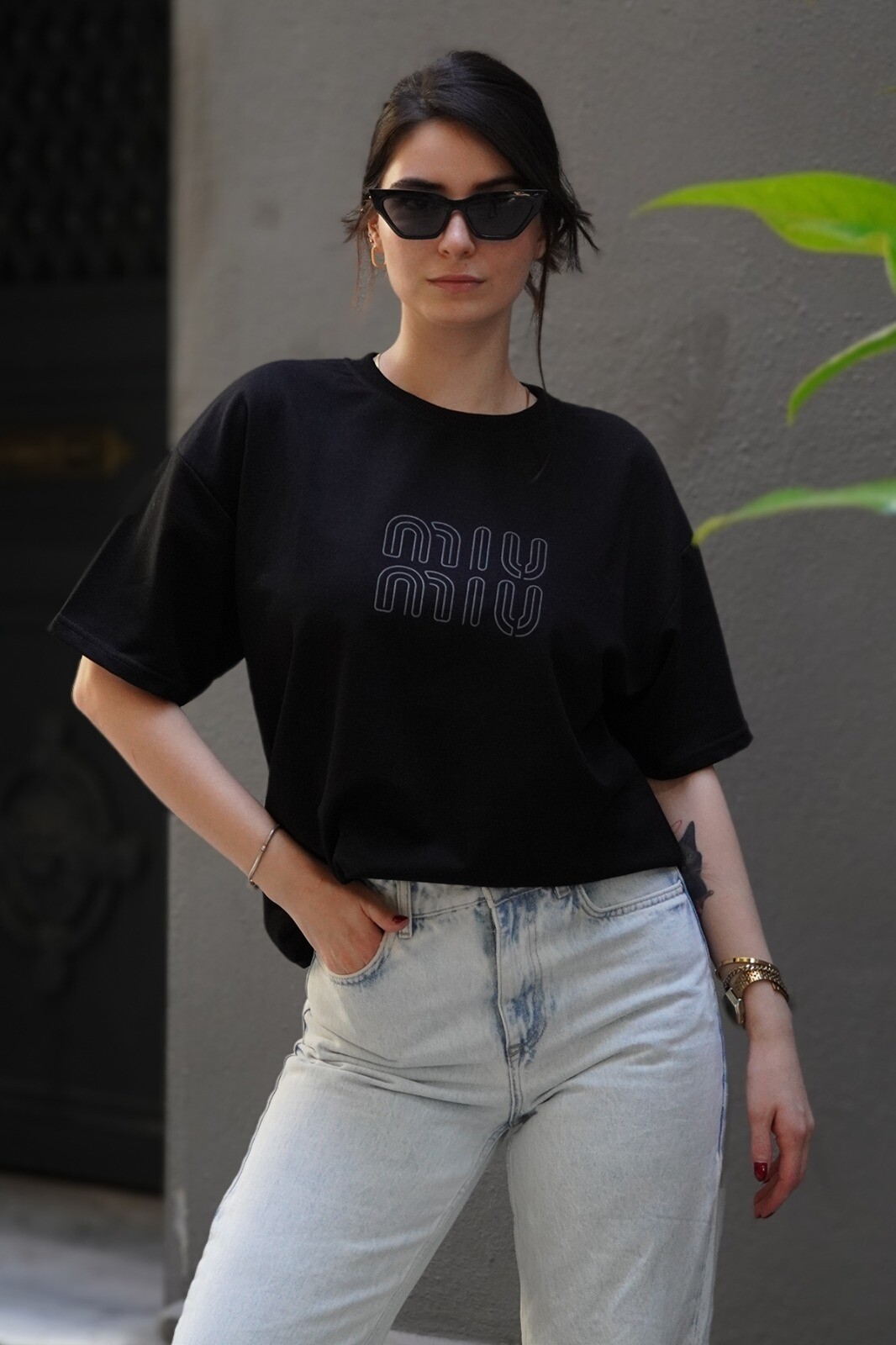 Baskılı Oversize T-Shirt