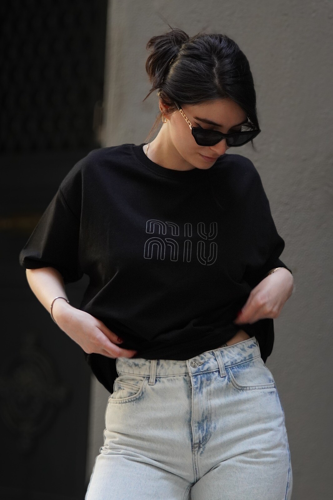 Baskılı Oversize T-Shirt