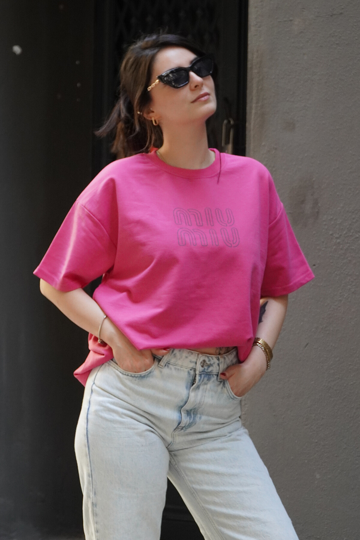 Baskılı Oversize T-Shirt