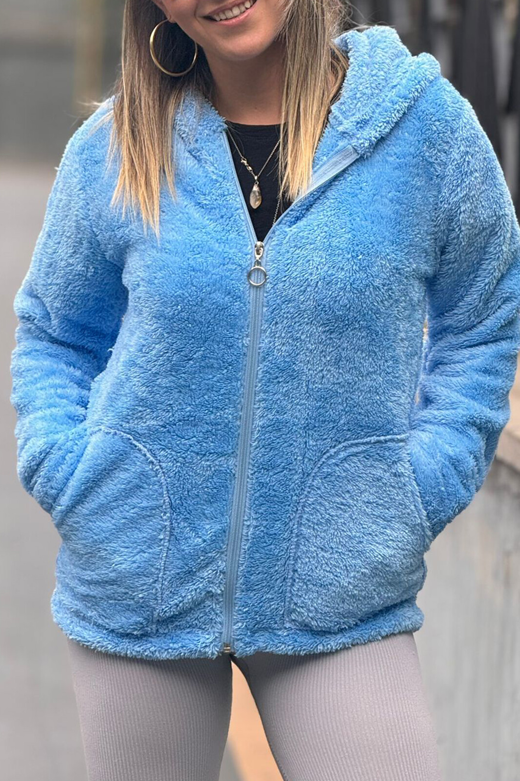 Fermuarlı Polar Sweat