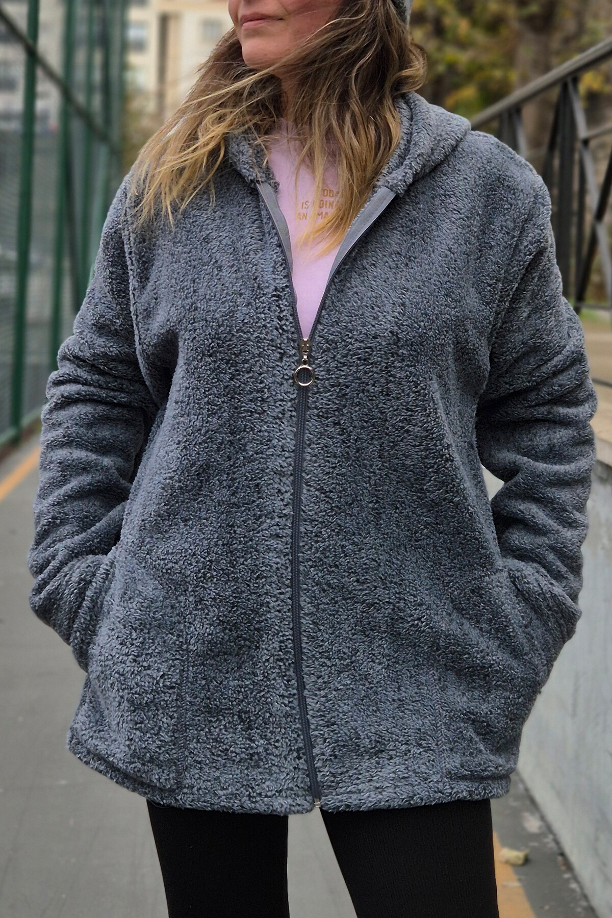 Fermuarlı Polar Sweat