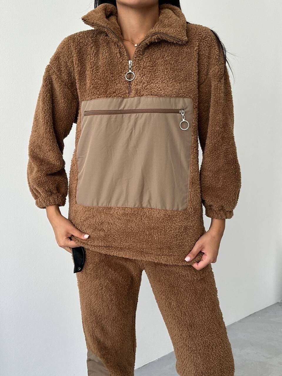 Oversize Peluş Alt Üst Takım