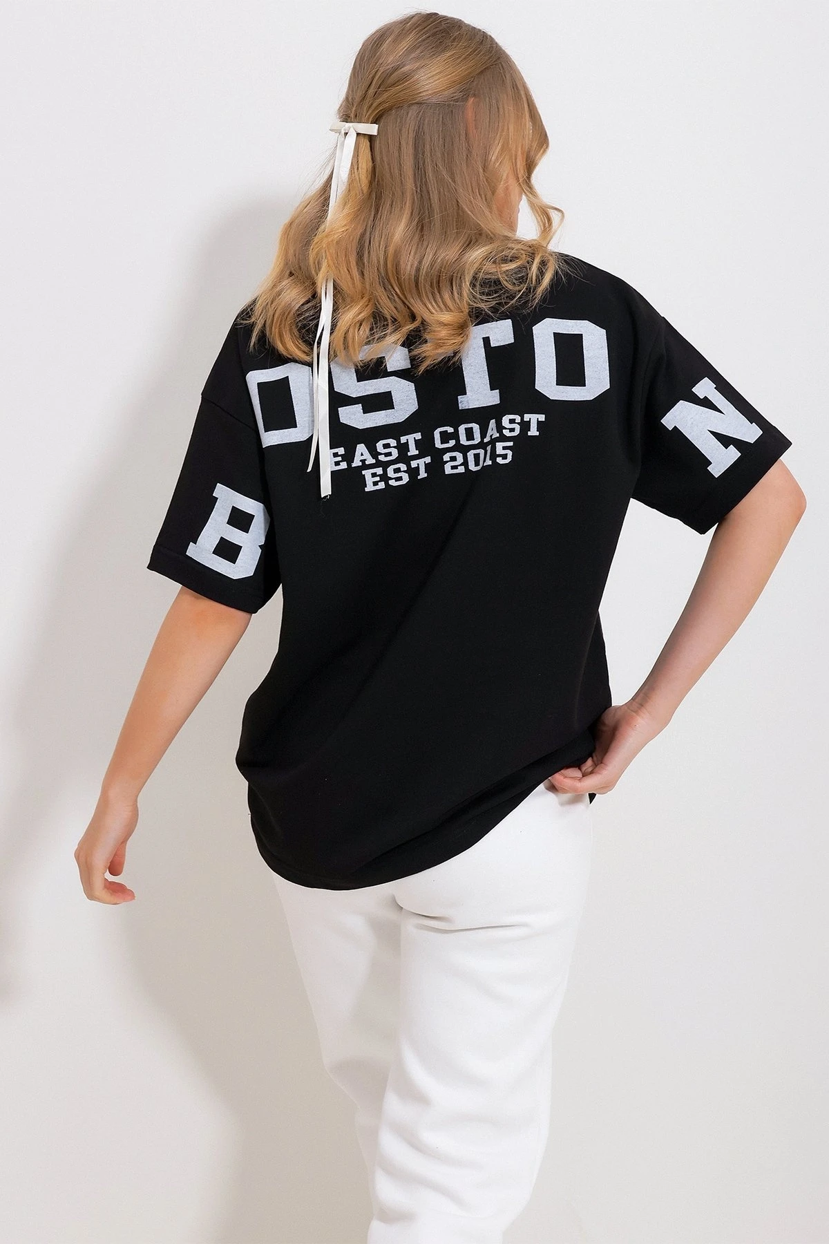 Sırt Baskılı Oversize T-Shirt