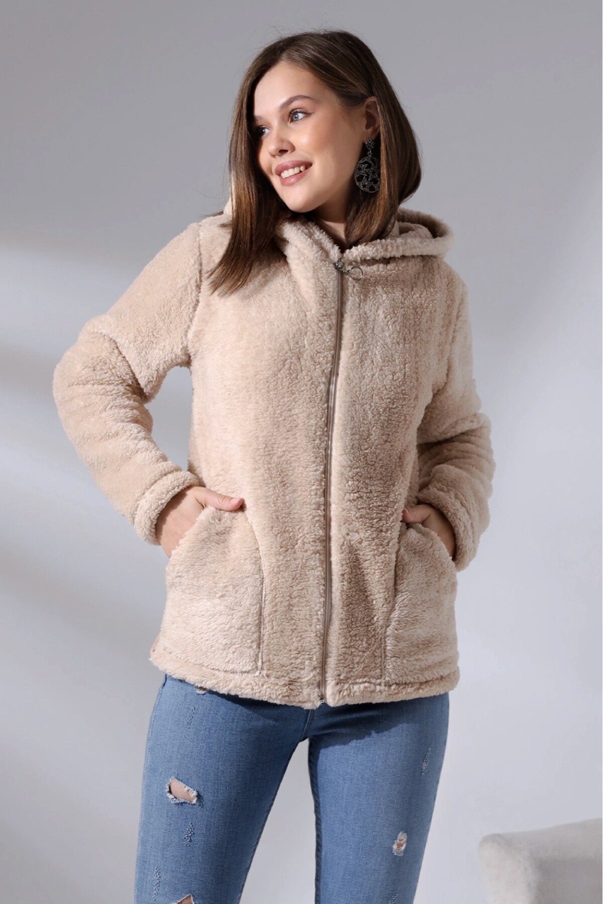 Fermuarlı Polar Sweat