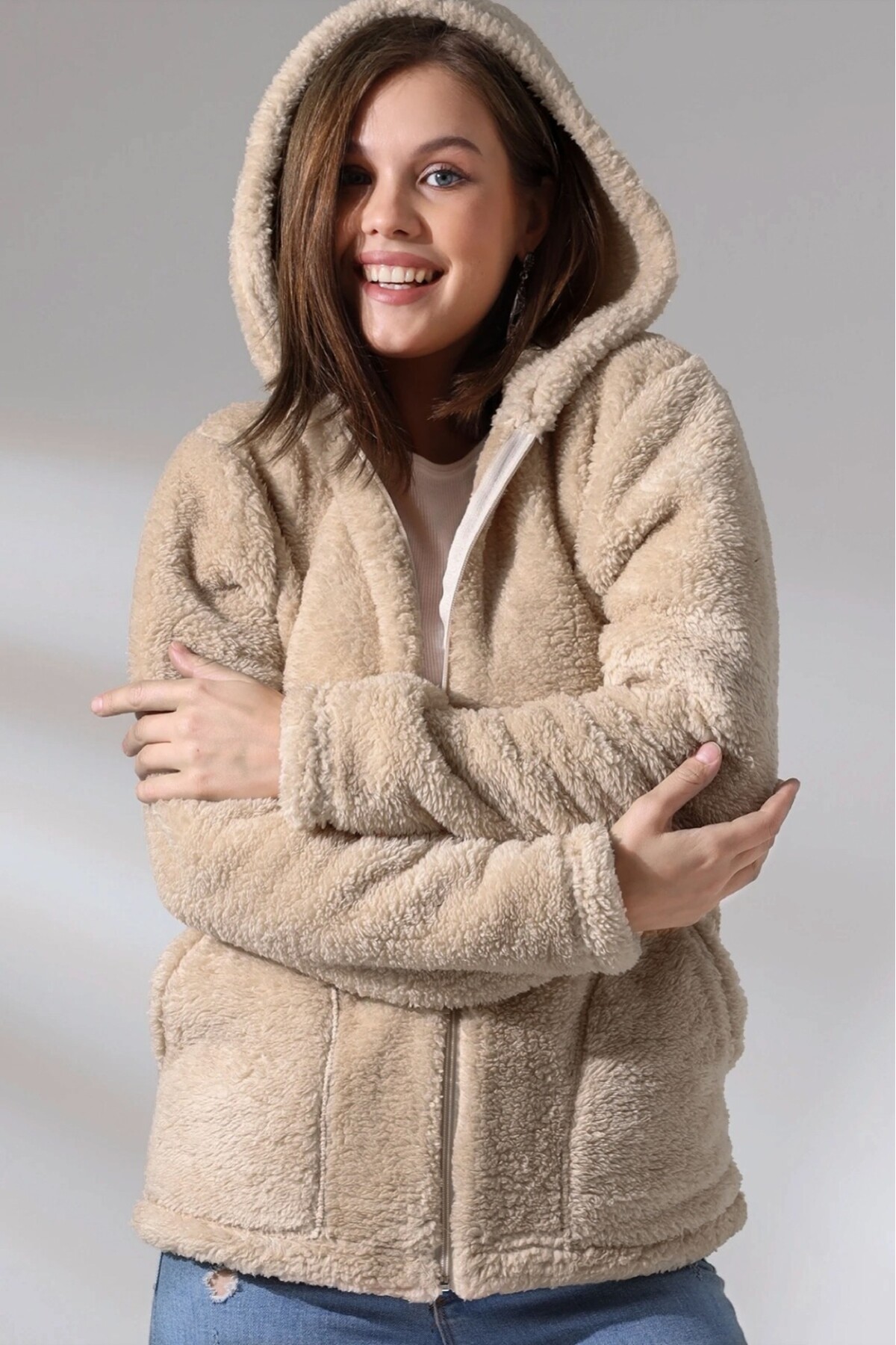 Fermuarlı Polar Sweat