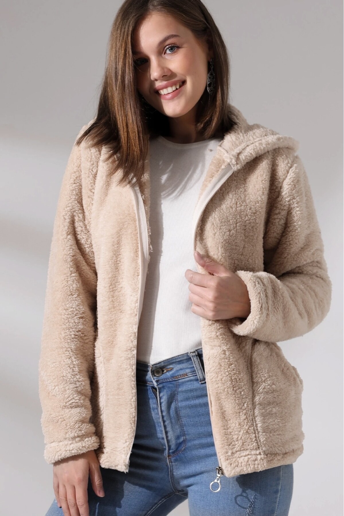 Fermuarlı Polar Sweat