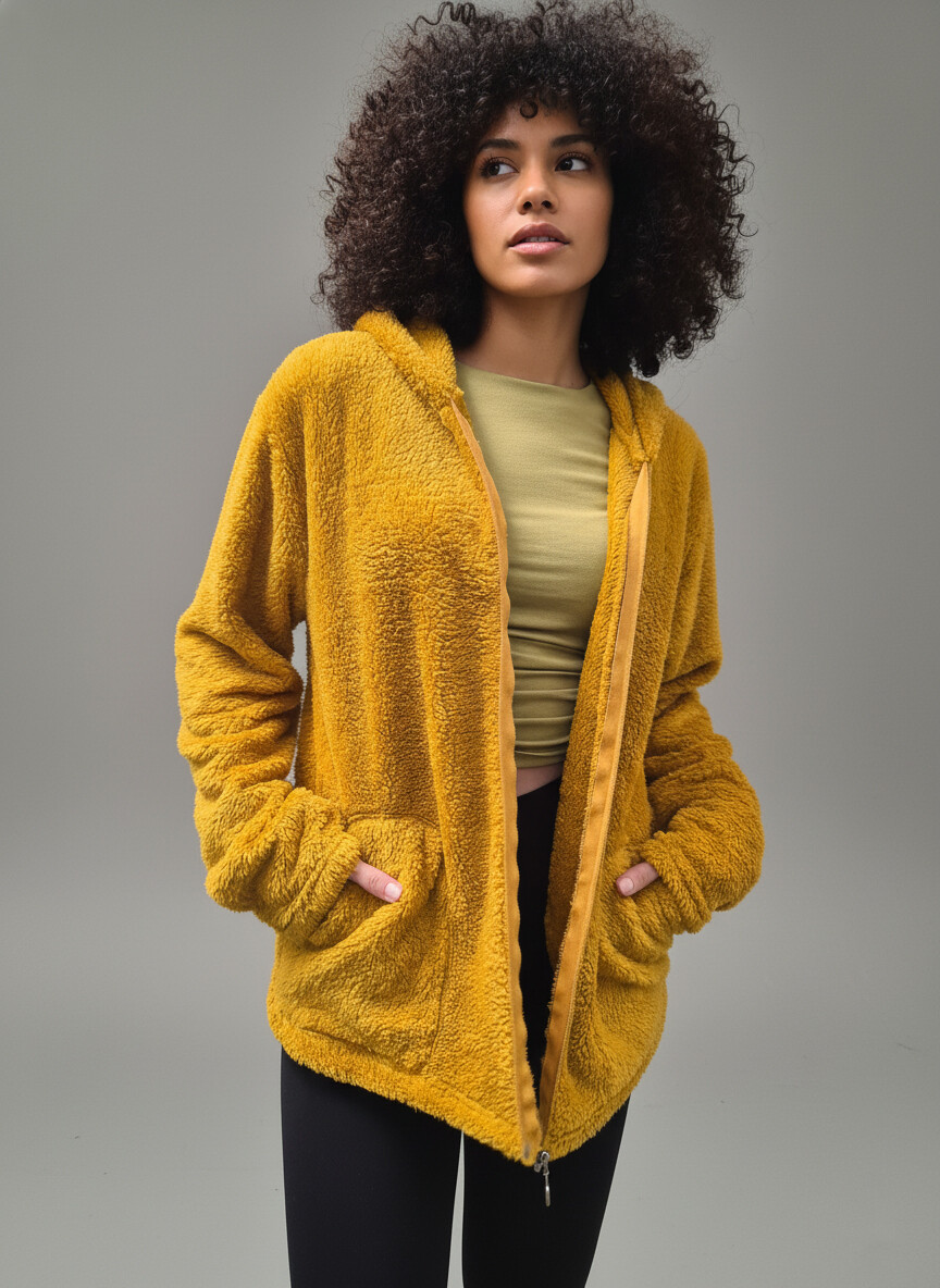 Fermuarlı Polar Sweat