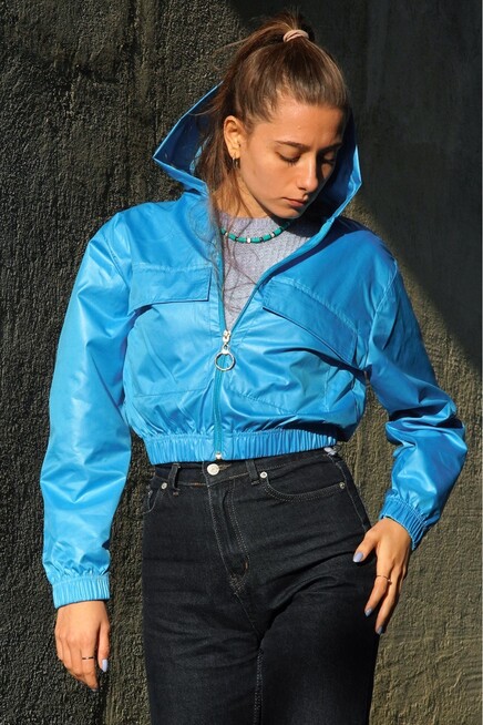 Cepli Kapşonlu Mevsimlik Mont