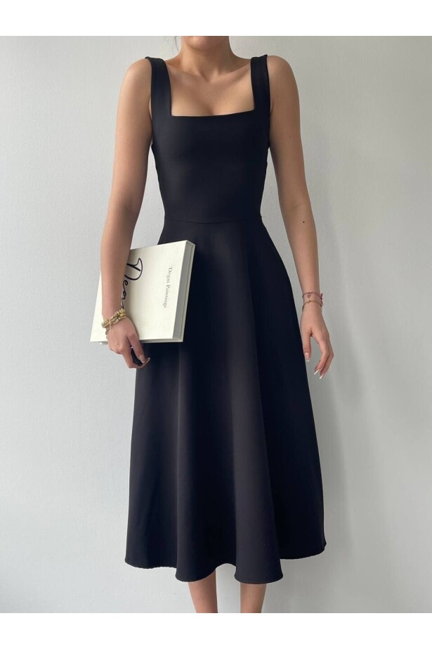 Askılı Midiboy Elbise