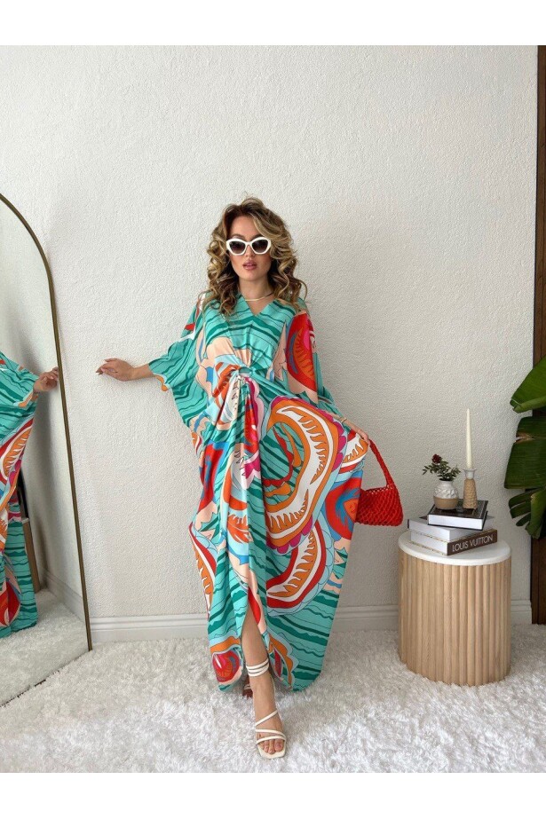 Desenli Kimono İthal Kumaş