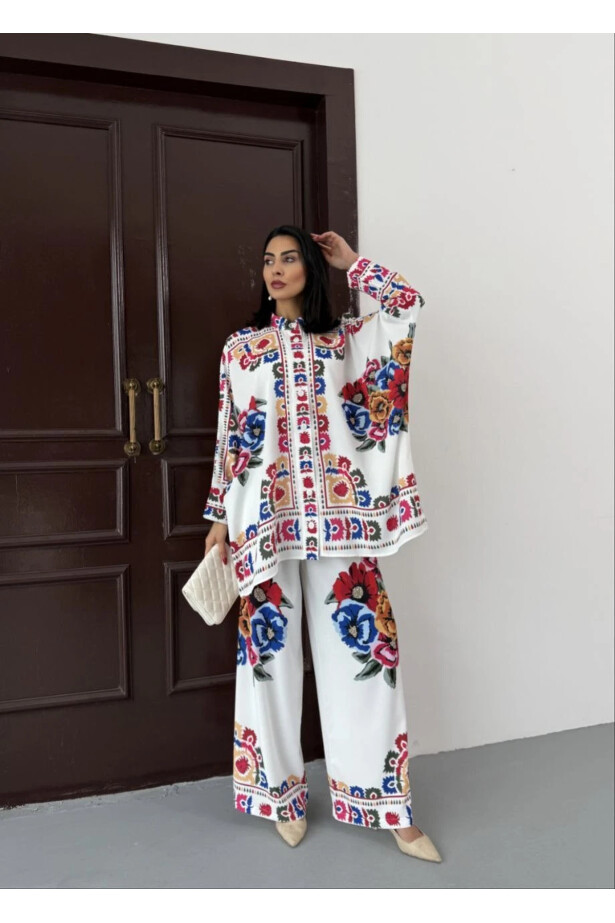 Jessica Kumaş Gömlek Pantalon Takım