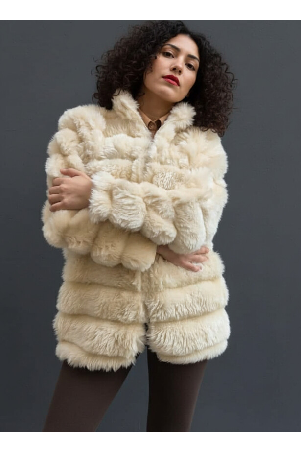 Peluş Suni Kürk Ceket