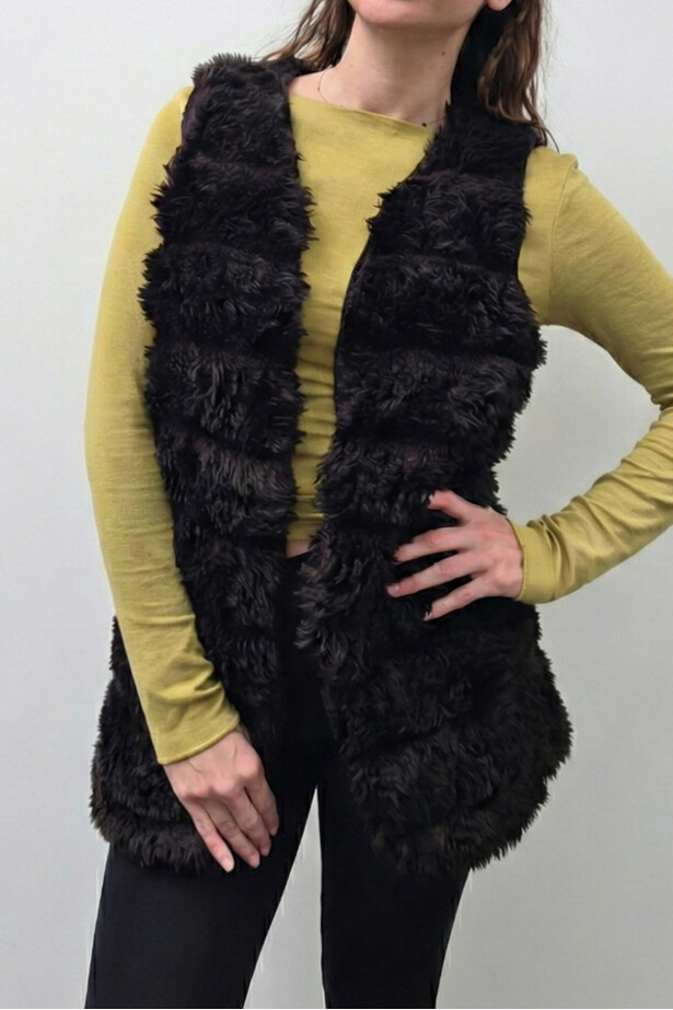 Peluş Suni Kürk Yelek
