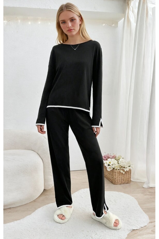 Relax Fit Süprem  Pijama Takım Siyah