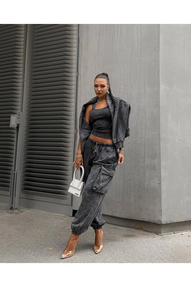 Üç İplik Pamuklu 3lü Eşofman Takım